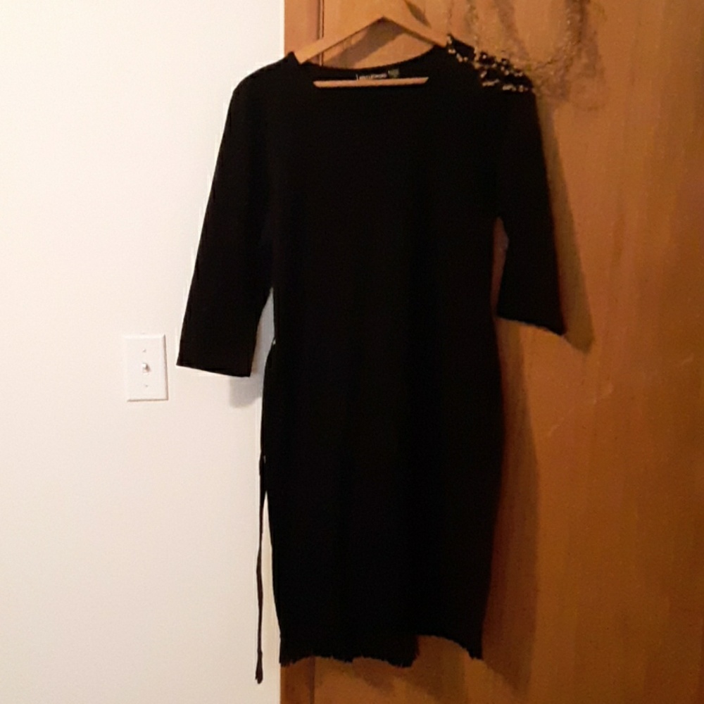 Black sweater dress